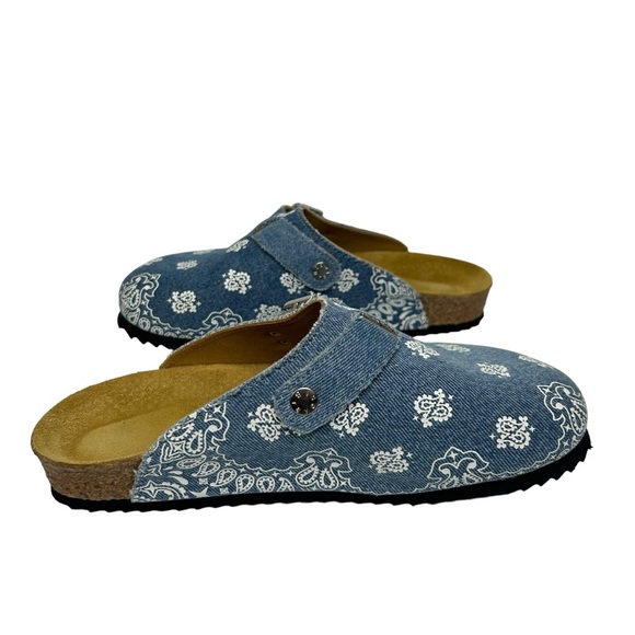 Bravest Studios Denim Tokyo Paisley Mule Clogs - Picture 8 of 12